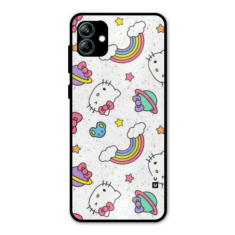 Rainbow Kit Tee Metal Back Case for Galaxy A04