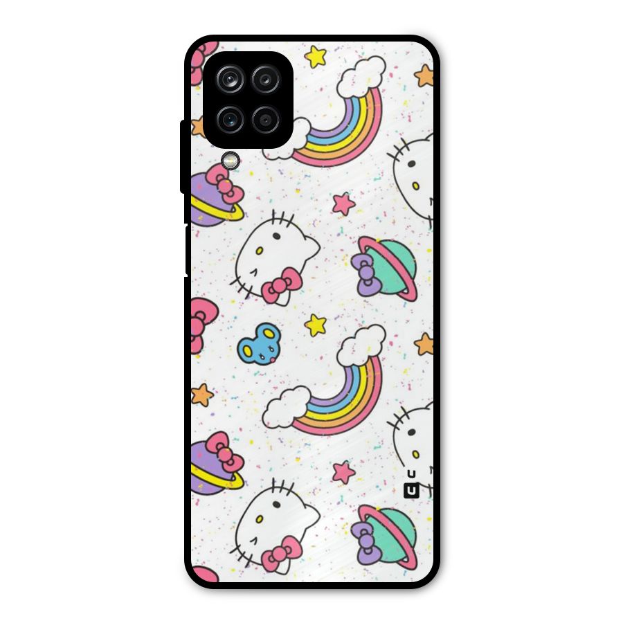 Rainbow Kit Tee Metal Back Case for Galaxy A12