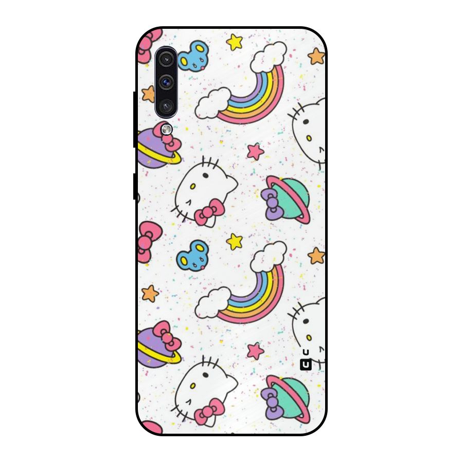 Rainbow Kit Tee Metal Back Case for Galaxy A30s