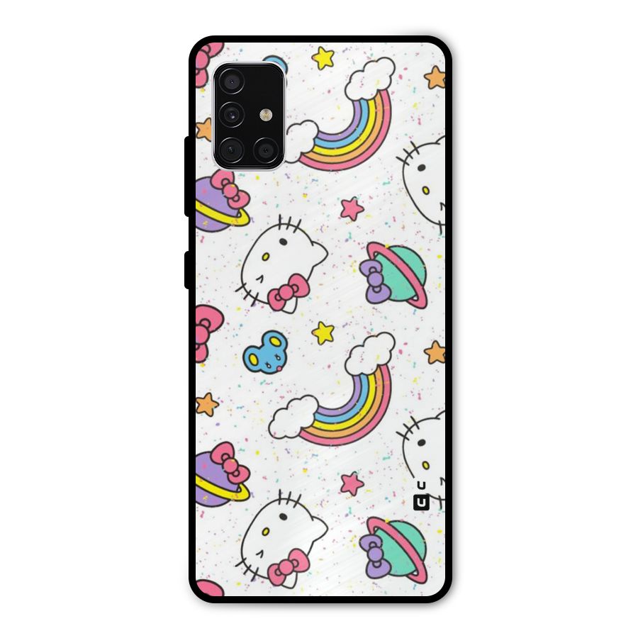Rainbow Kit Tee Metal Back Case for Galaxy A51