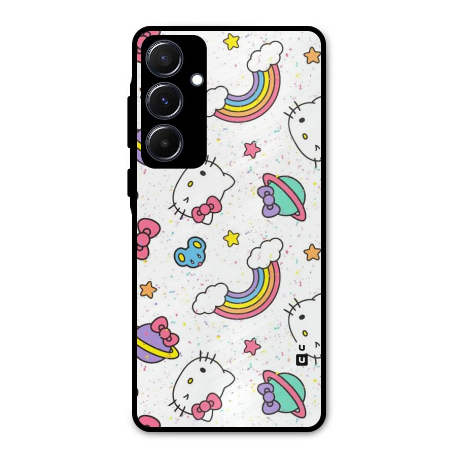 Rainbow Kit Tee Metal Back Case for Galaxy A55