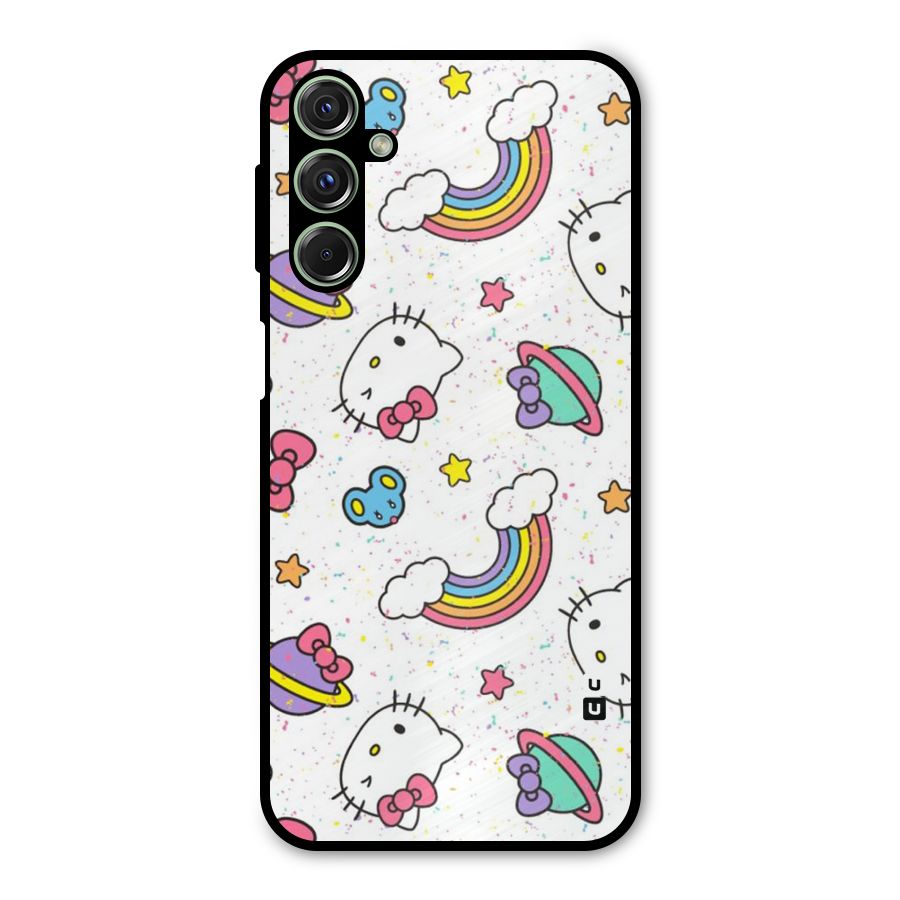 Rainbow Kit Tee Metal Back Case for Galaxy F34