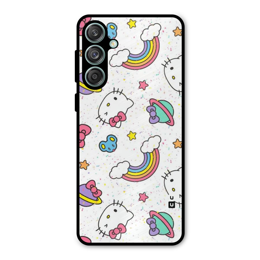 Rainbow Kit Tee Metal Back Case for Galaxy M55 5G