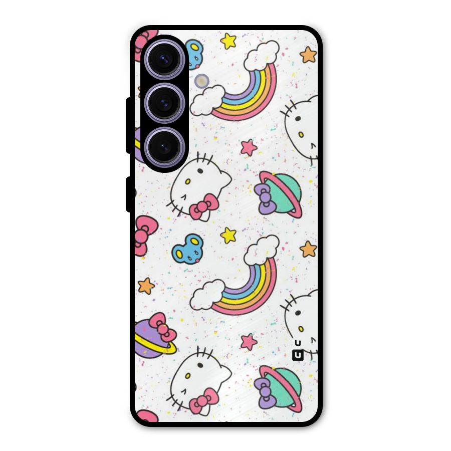 Rainbow Kit Tee Metal Back Case for Galaxy S24