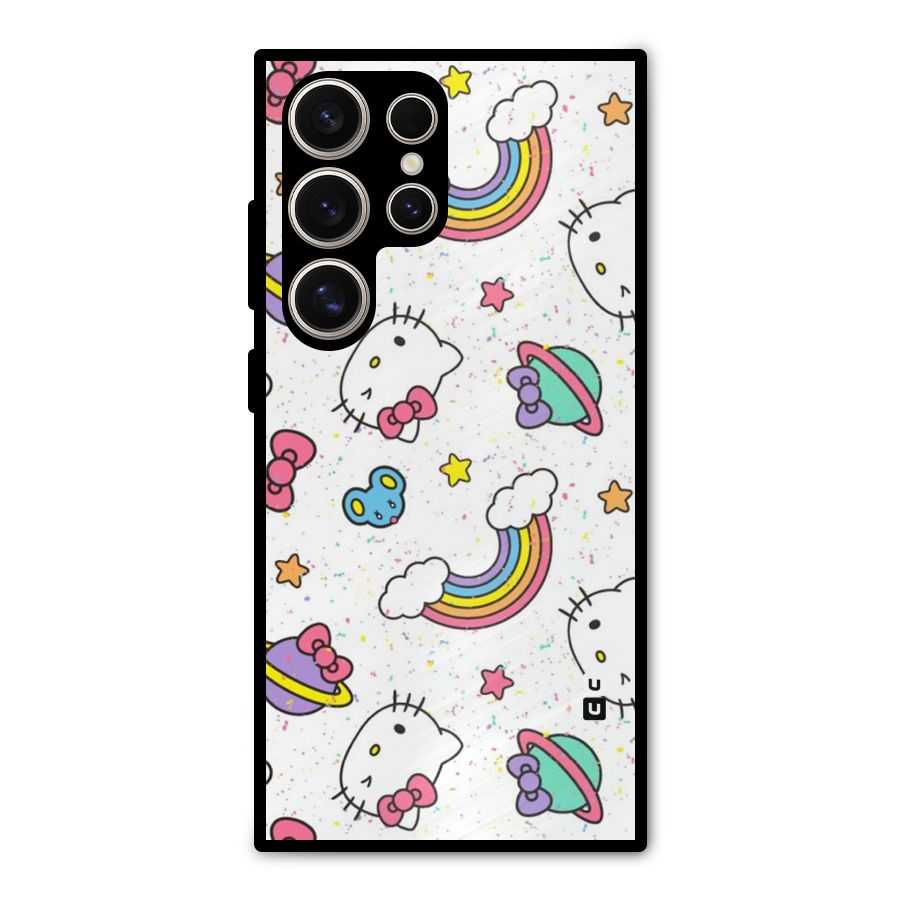 Rainbow Kit Tee Metal Back Case for Galaxy S24 Ultra
