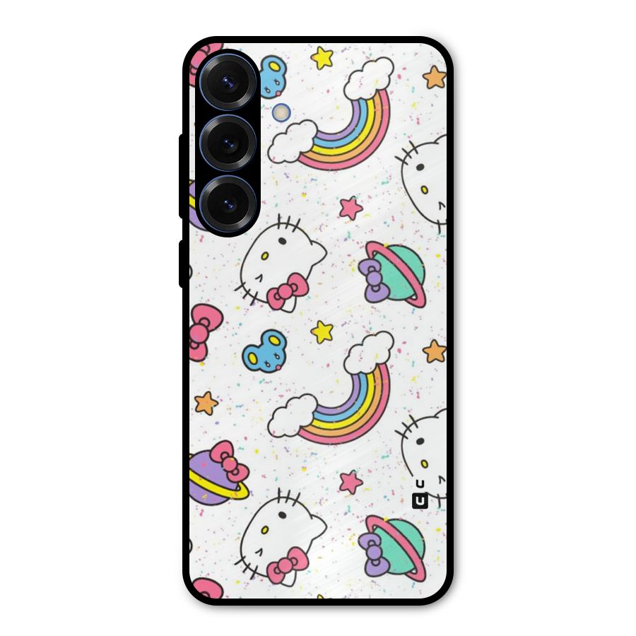 Rainbow Kit Tee Metal Back Case for Galaxy S25 Plus