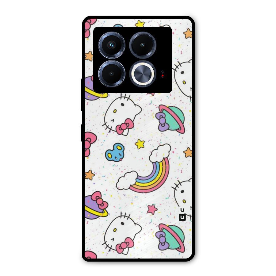 Rainbow Kit Tee Metal Back Case for Infinix Note 40 5G