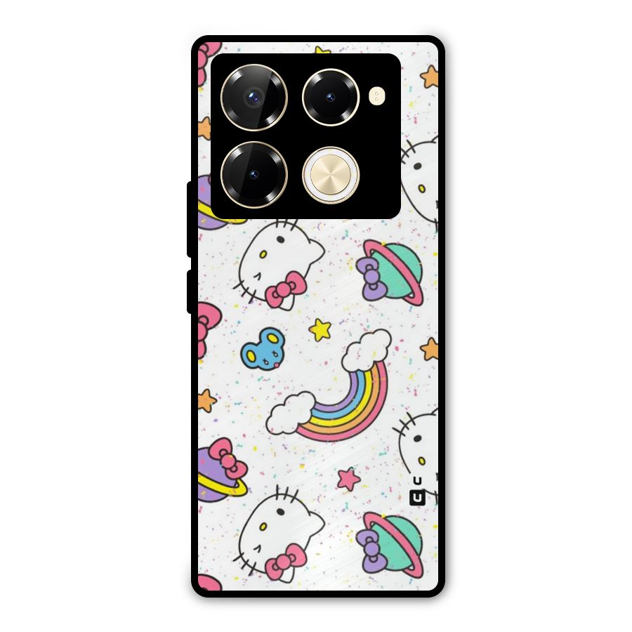 Rainbow Kit Tee Metal Back Case for Infinix Note 40 Pro