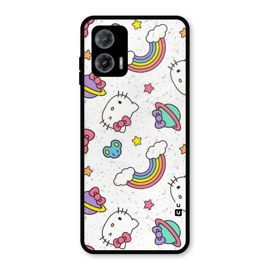 Rainbow Kit Tee Metal Back Case for Moto G73