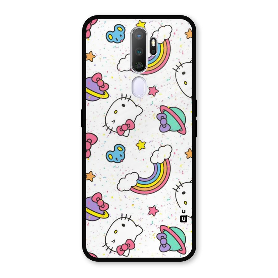 Rainbow Kit Tee Metal Back Case for Oppo A5 (2020)