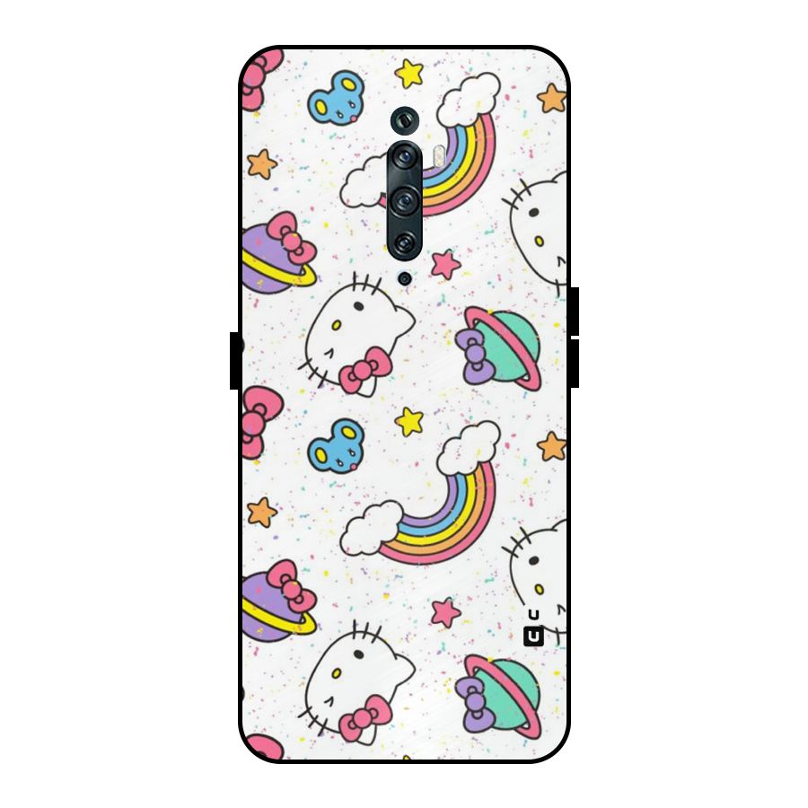 Rainbow Kit Tee Metal Back Case for Oppo Reno2 F
