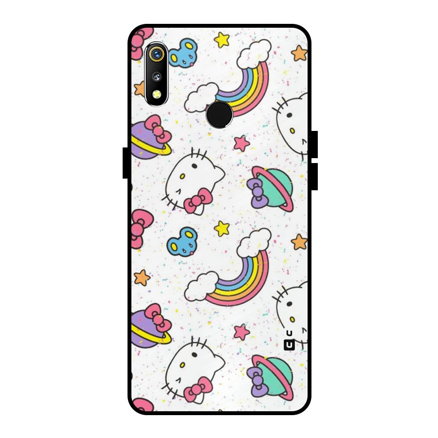 Rainbow Kit Tee Metal Back Case for Realme 3i