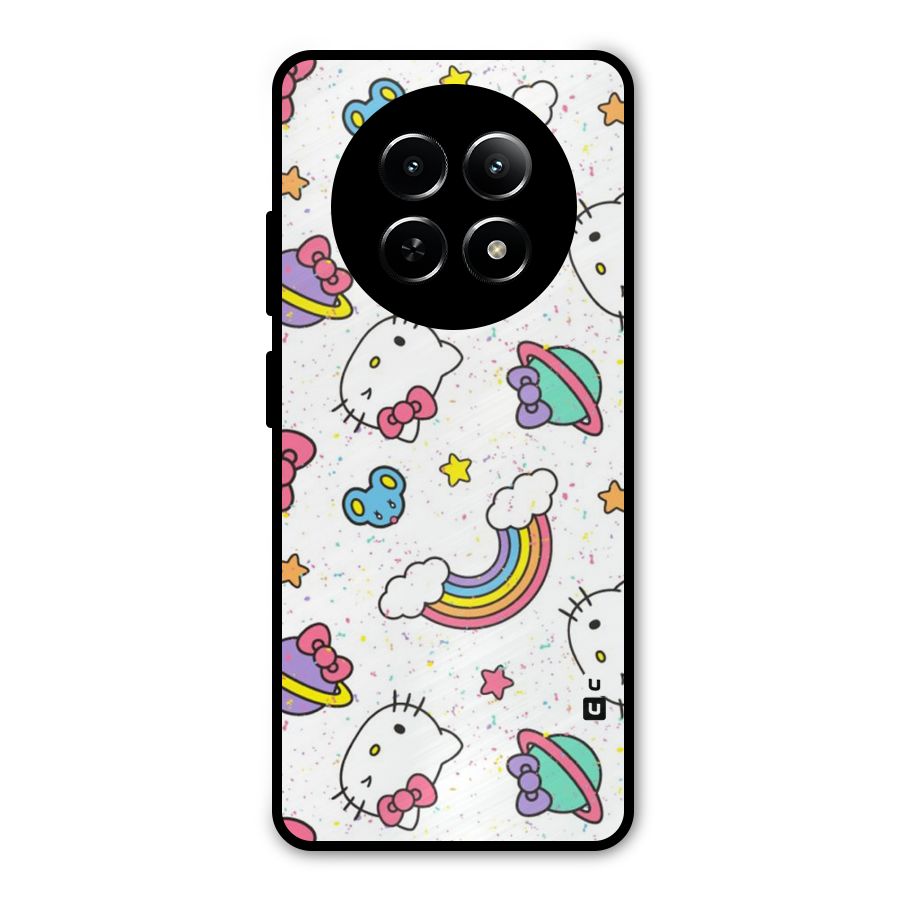 Rainbow Kit Tee Metal Back Case for Realme Narzo 70x 5G