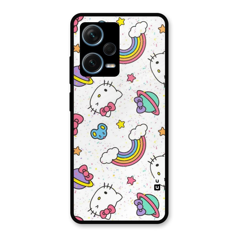 Rainbow Kit Tee Metal Back Case for Redmi Note 12 Pro Plus 5G