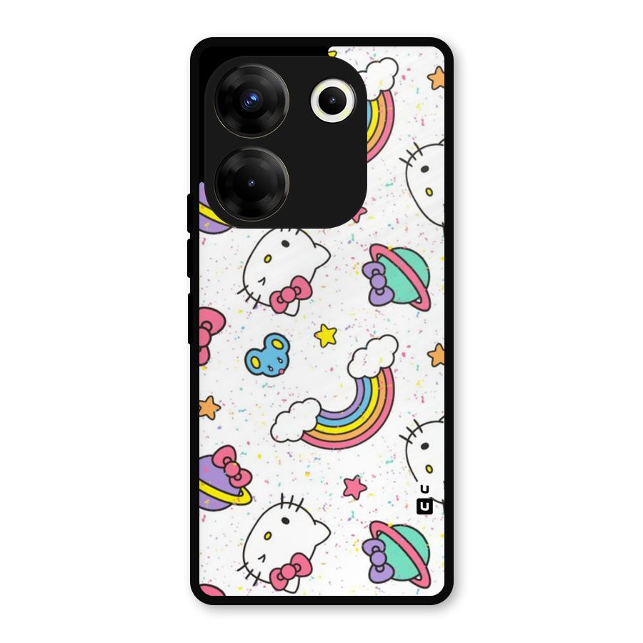 Rainbow Kit Tee Metal Back Case for Tecno Camon 20