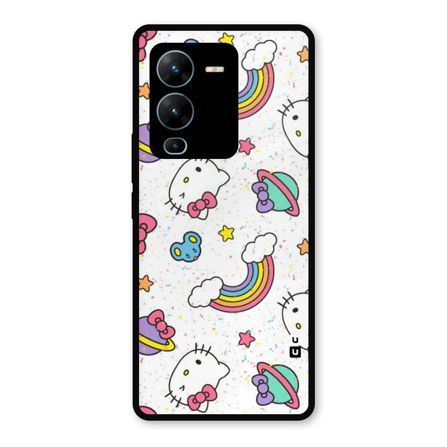 Rainbow Kit Tee Metal Back Case for Vivo V25 Pro
