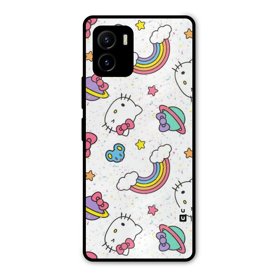 Rainbow Kit Tee Metal Back Case for Vivo Y15s