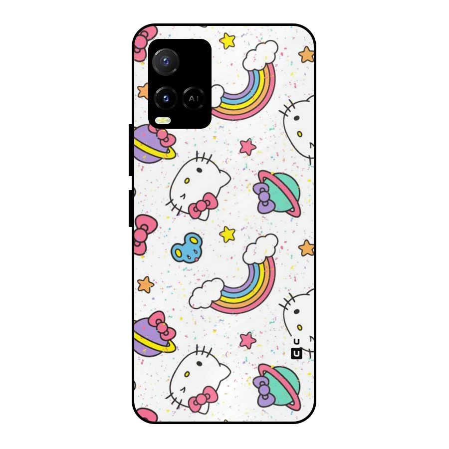 Rainbow Kit Tee Metal Back Case for Vivo Y21