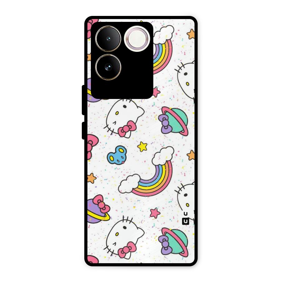 Rainbow Kit Tee Metal Back Case for iQOO Z7 Pro