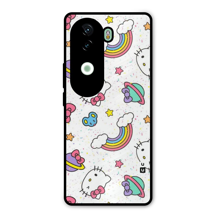Rainbow Kit Tee Metal Back Case for iQOO Z9s