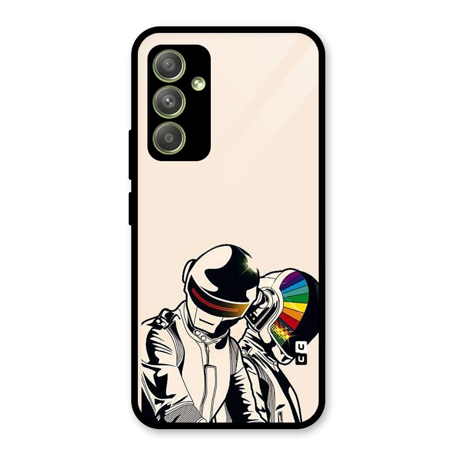 Rainbow Radio Glass Back Case for Galaxy A54