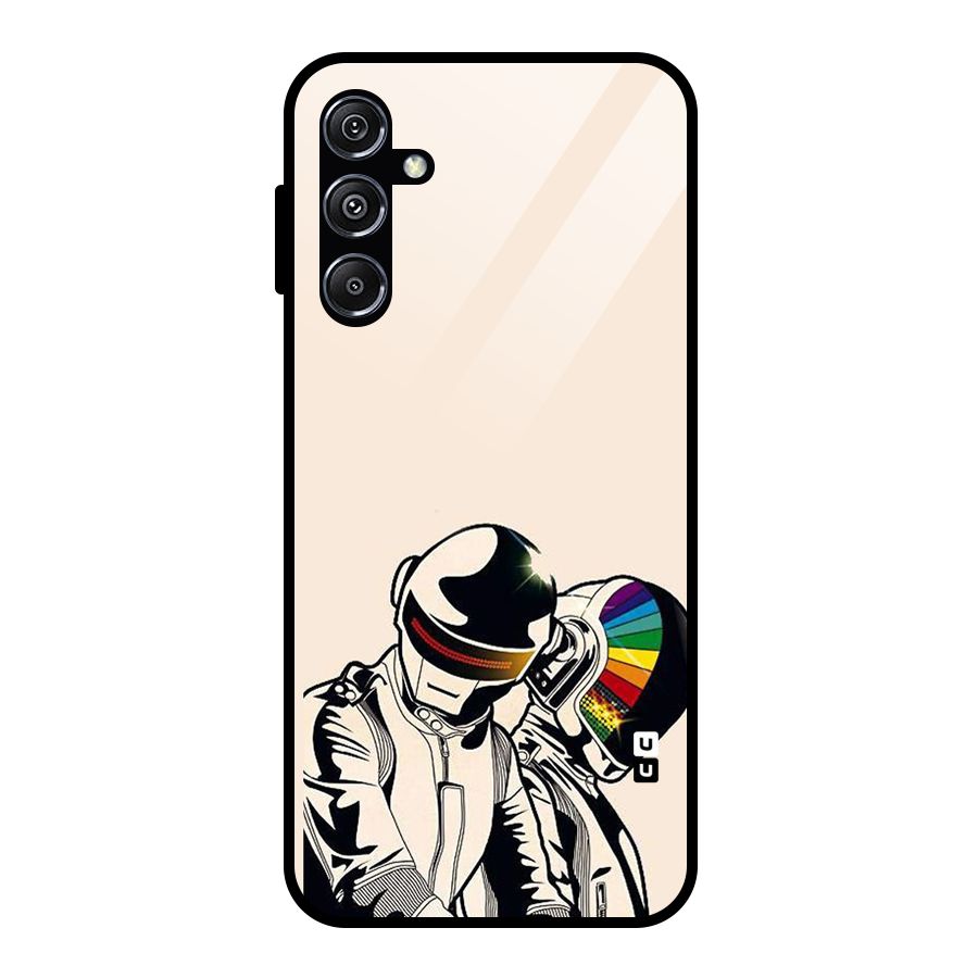 Rainbow Radio Glass Back Case for Galaxy M34 5G