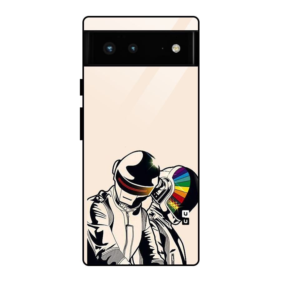 Rainbow Radio Glass Back Case for Google Pixel 6