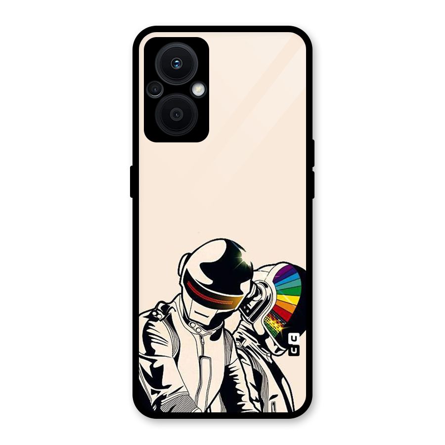 Rainbow Radio Glass Back Case for Oppo F21s Pro 5G
