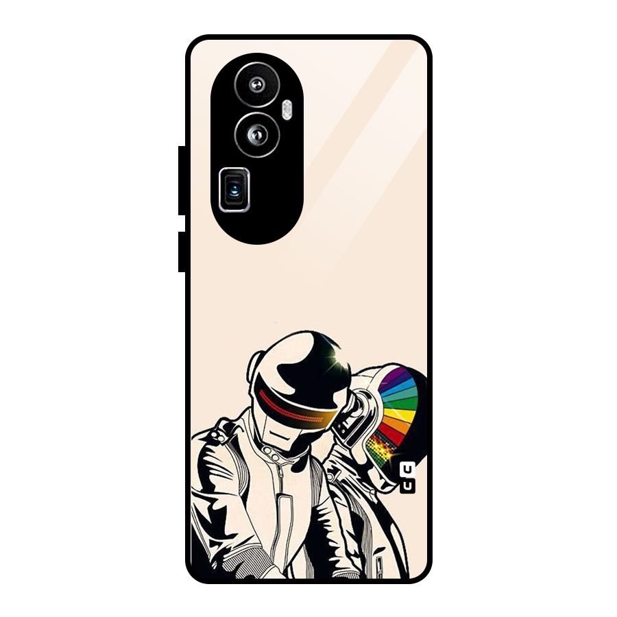 Rainbow Radio Glass Back Case for Oppo Reno10 Pro Plus