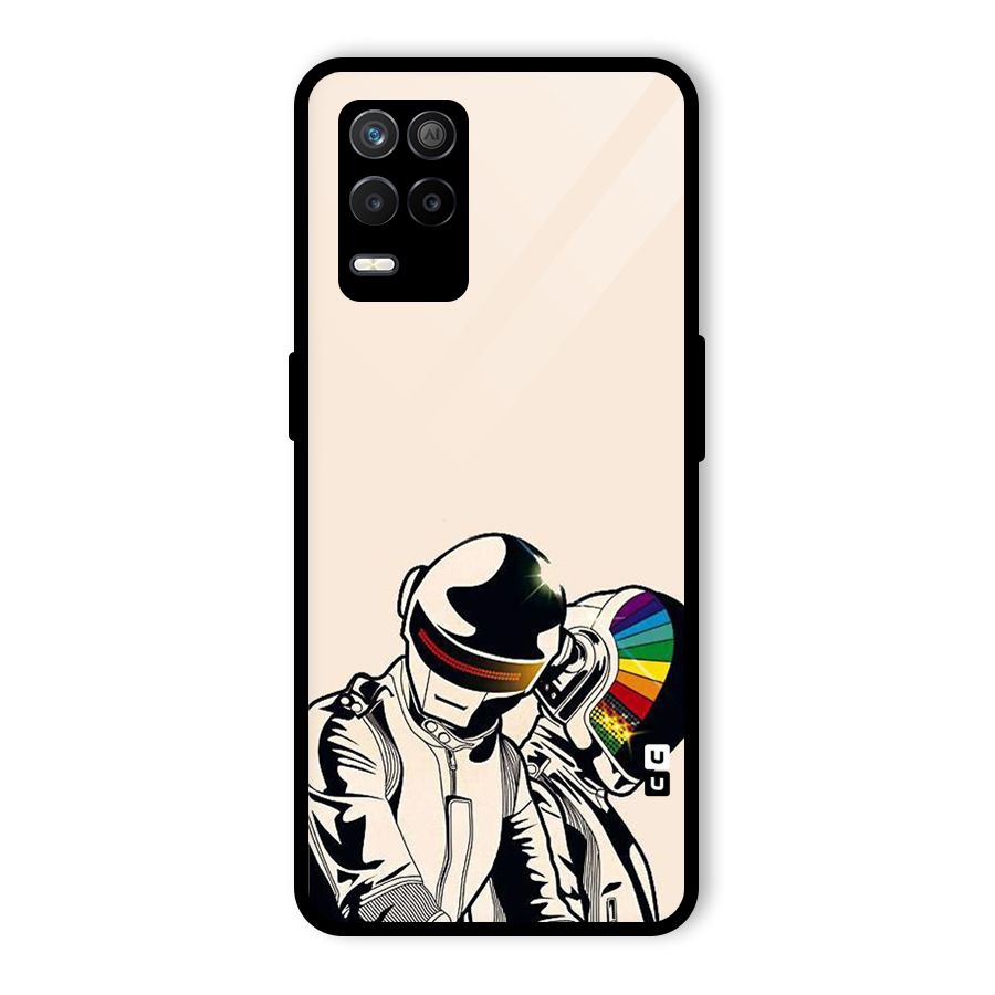 Rainbow Radio Glass Back Case for Realme 8s 5G