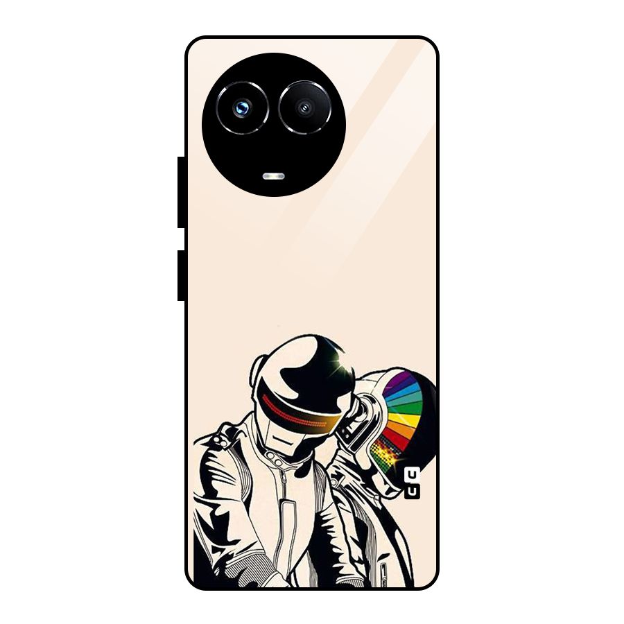 Rainbow Radio Glass Back Case for Realme Narzo 60X