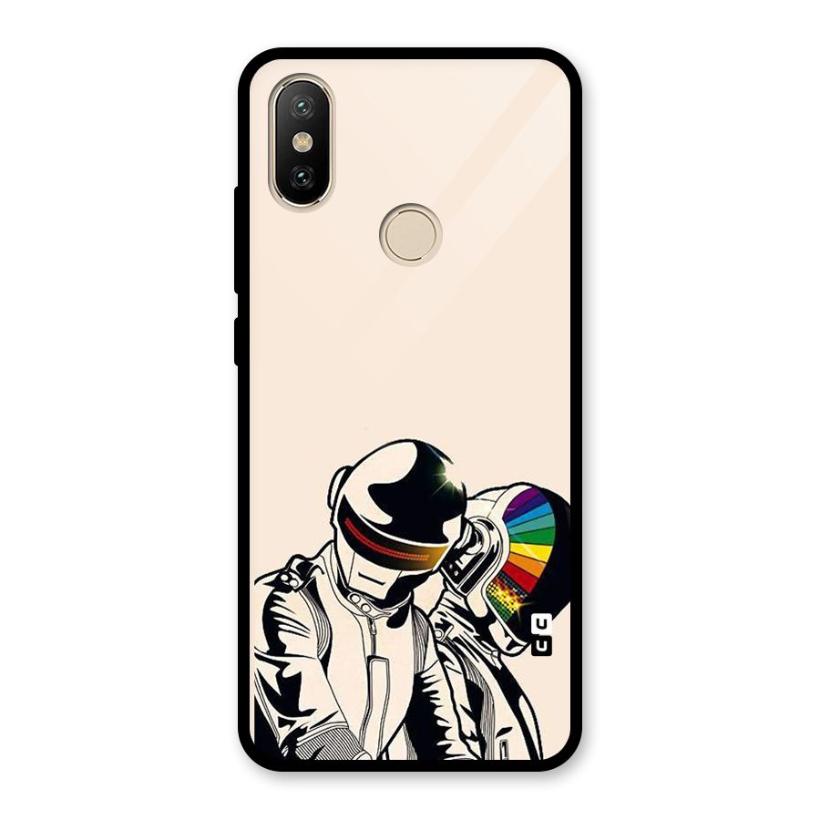 Rainbow Radio Glass Back Case for Redmi A2