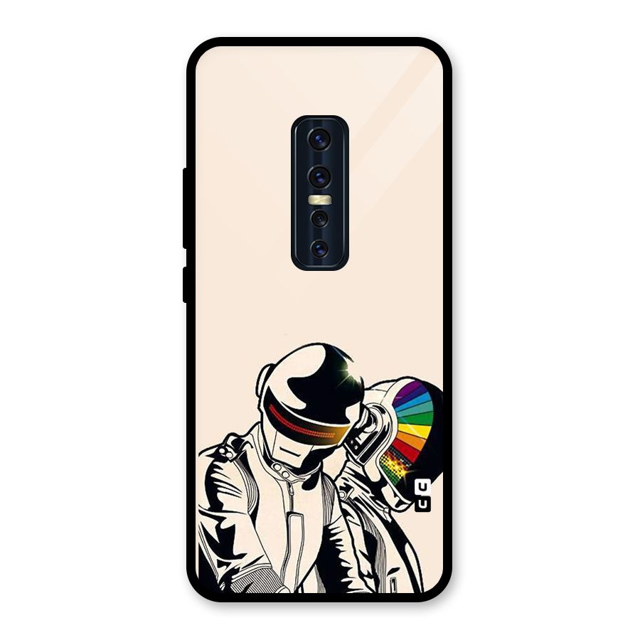 Rainbow Radio Glass Back Case for Vivo V17 Pro