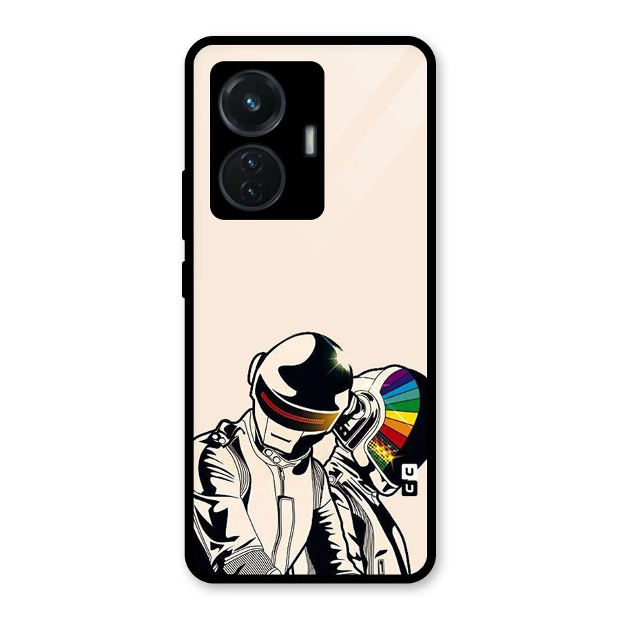Rainbow Radio Glass Back Case for iQOO Z6 44W