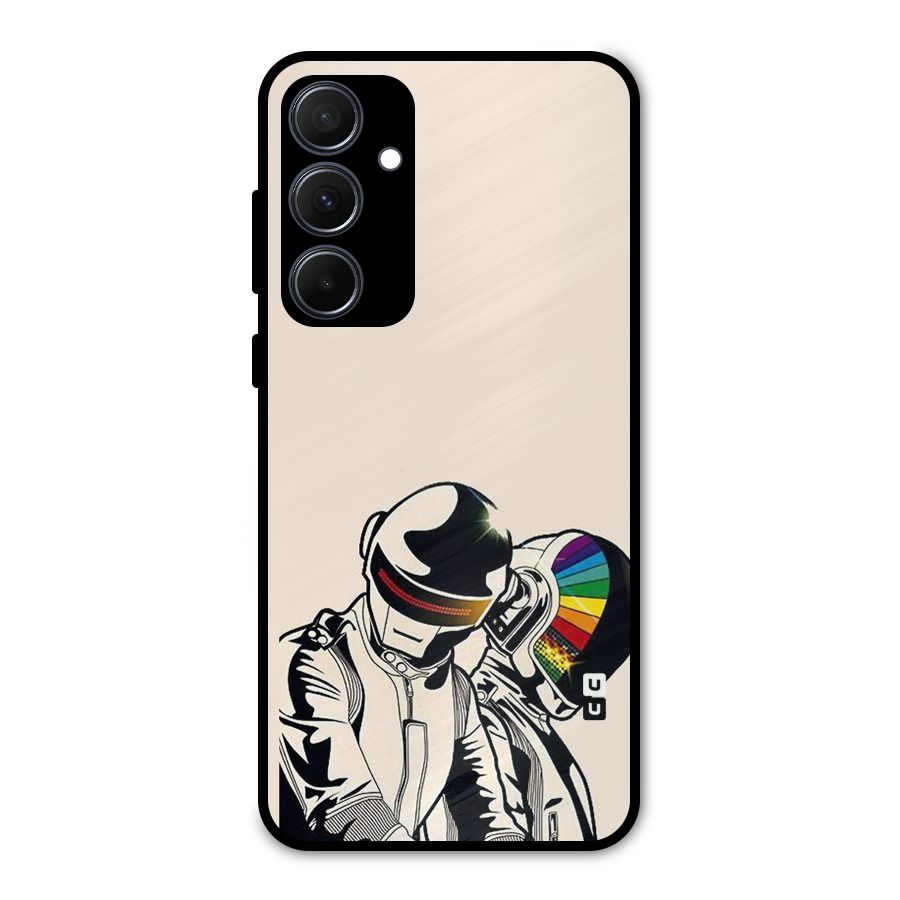 Rainbow Radio Metal Back Case for Galaxy A35