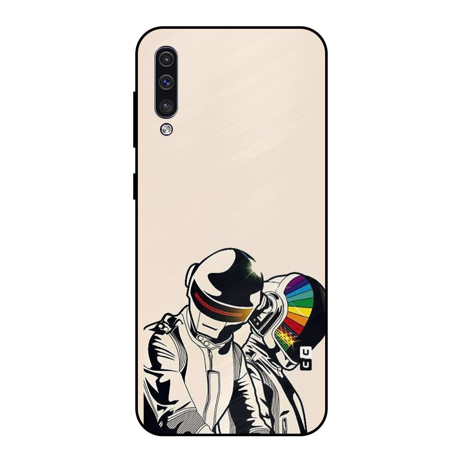Rainbow Radio Metal Back Case for Galaxy A50