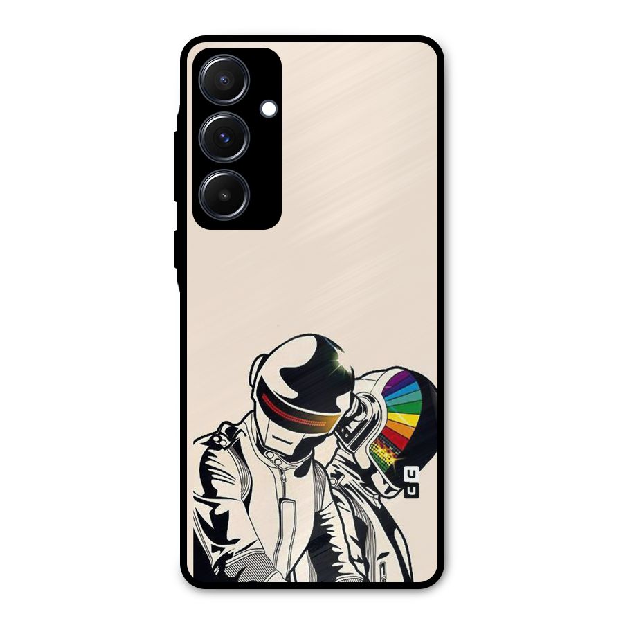 Rainbow Radio Metal Back Case for Galaxy A55