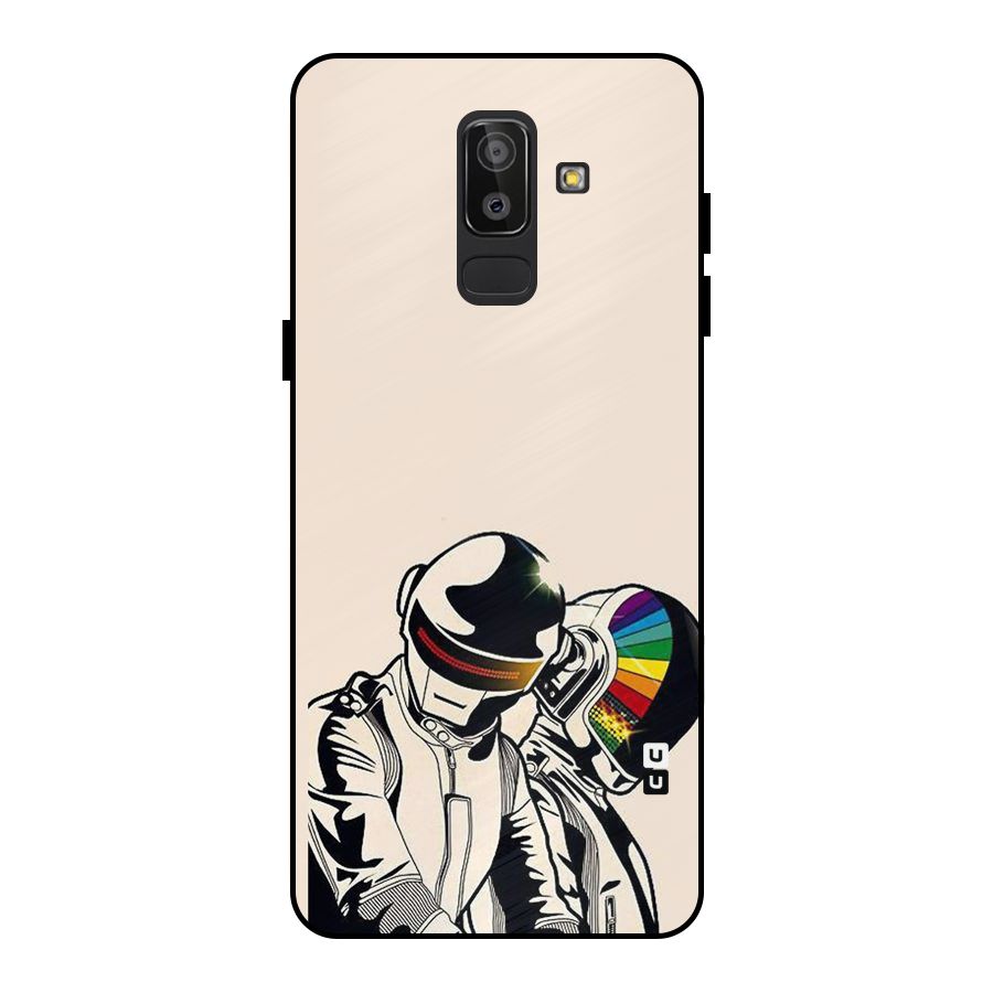 Rainbow Radio Metal Back Case for Galaxy J8