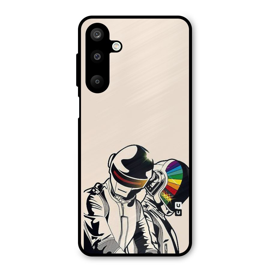 Rainbow Radio Metal Back Case for Galaxy M16