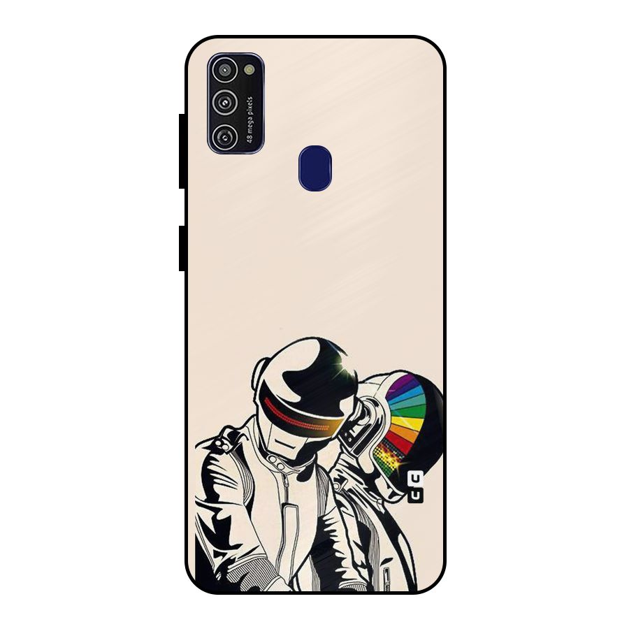 Rainbow Radio Metal Back Case for Galaxy M21