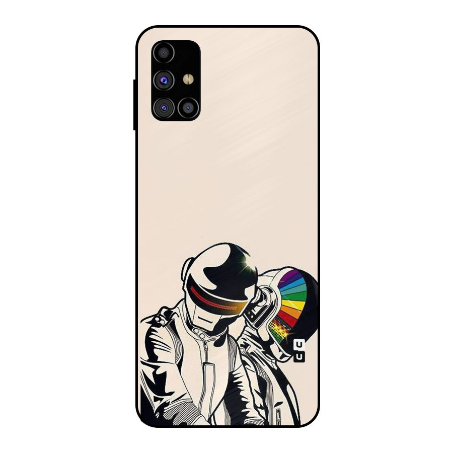 Rainbow Radio Metal Back Case for Galaxy M31s