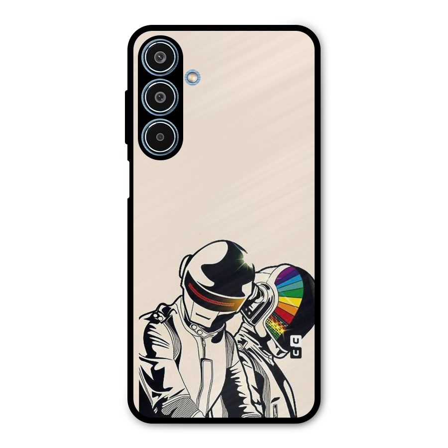 Rainbow Radio Metal Back Case for Galaxy M35