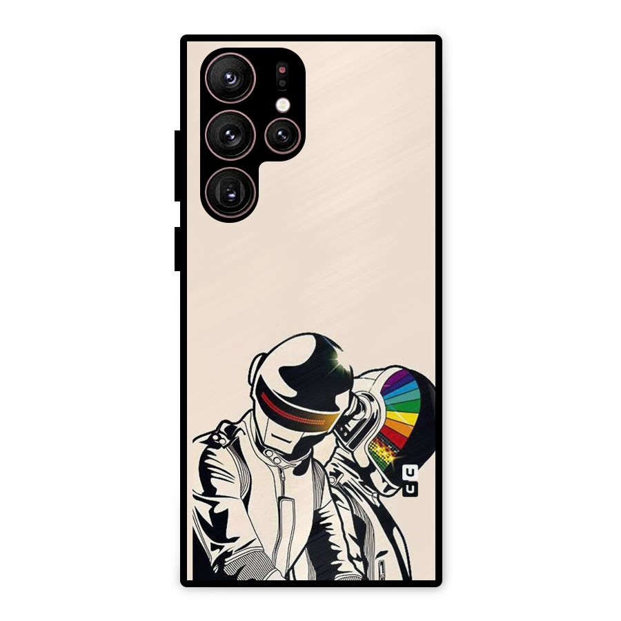 Rainbow Radio Metal Back Case for Galaxy S22 Ultra 5G
