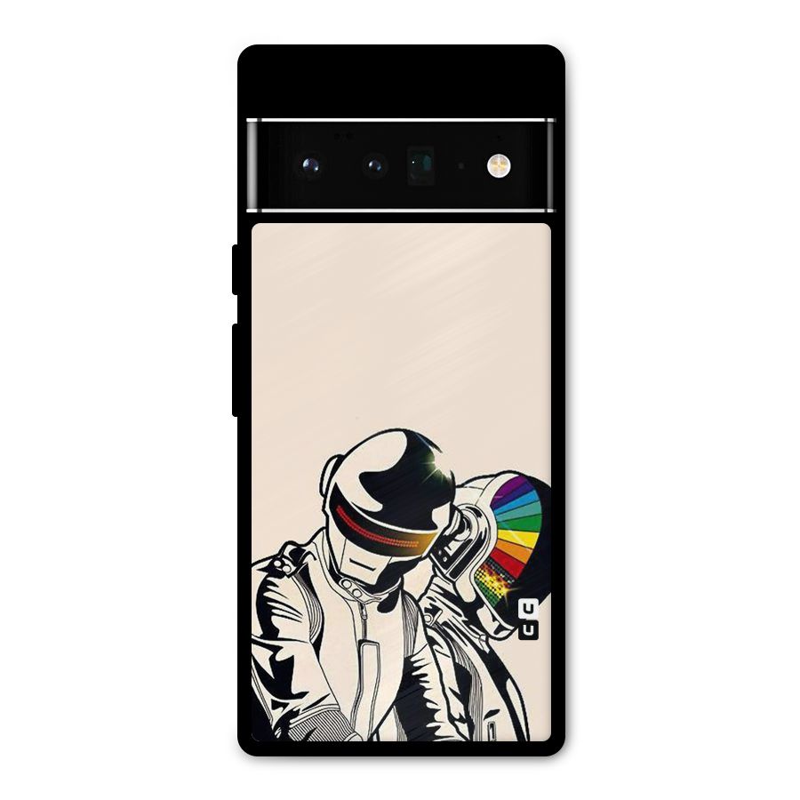 Rainbow Radio Metal Back Case for Google Pixel 6 Pro