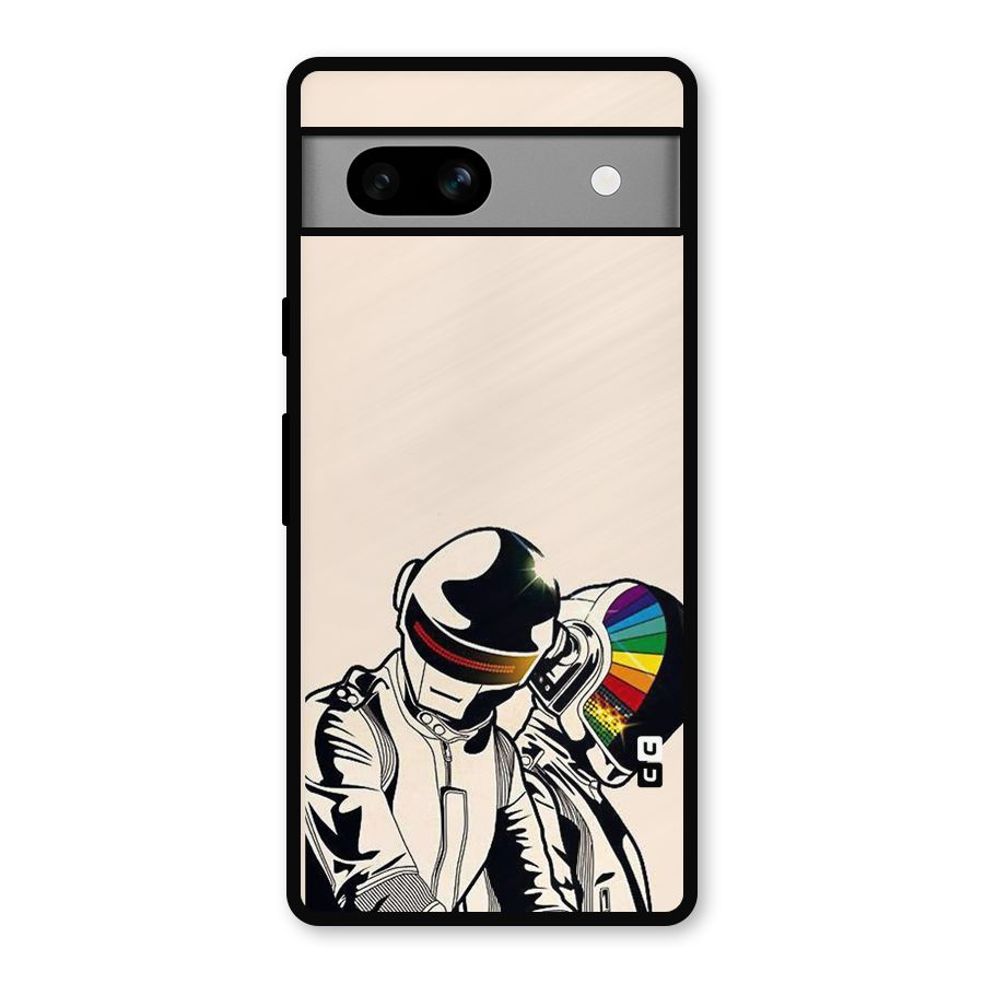 Rainbow Radio Metal Back Case for Google Pixel 7a