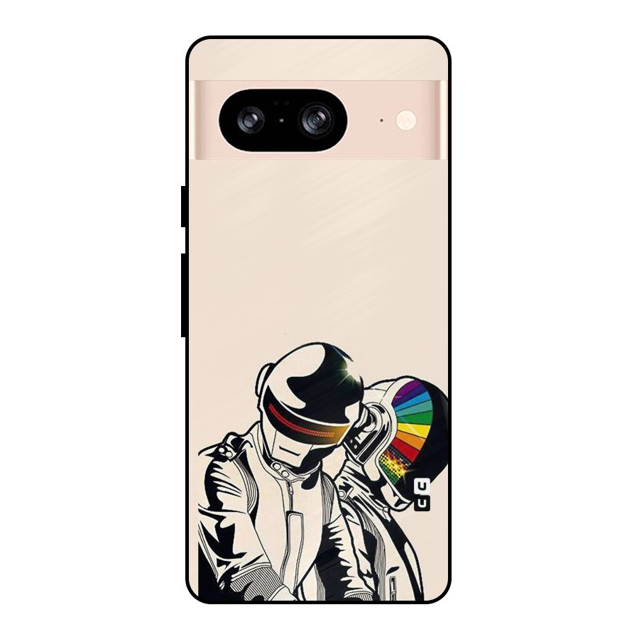 Rainbow Radio Metal Back Case for Google Pixel 8