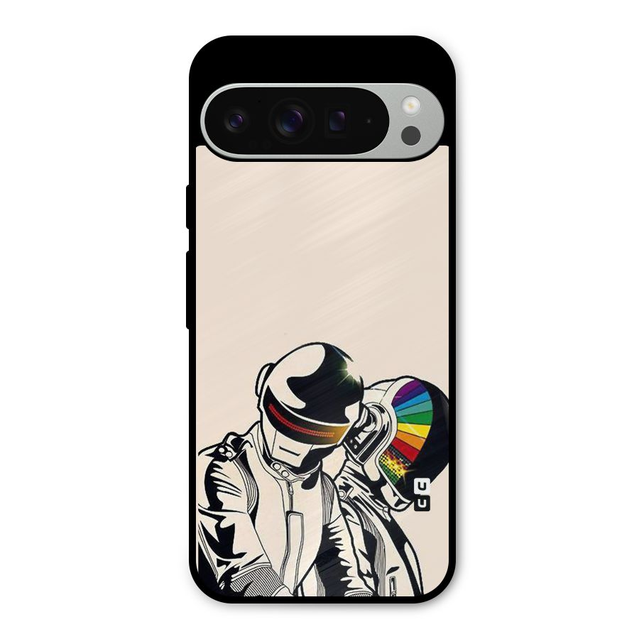Rainbow Radio Metal Back Case for Google Pixel 9 Pro XL