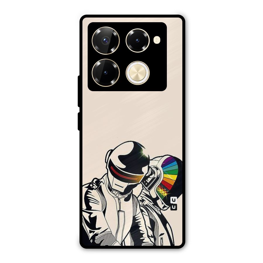 Rainbow Radio Metal Back Case for Infinix Note 40 Pro