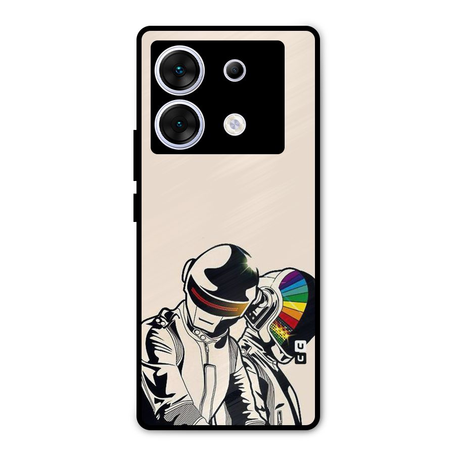 Rainbow Radio Metal Back Case for Infinix Zero 30 5G