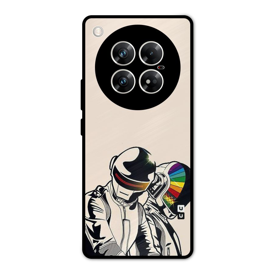 Rainbow Radio Metal Back Case for Infinix Zero 40 5G